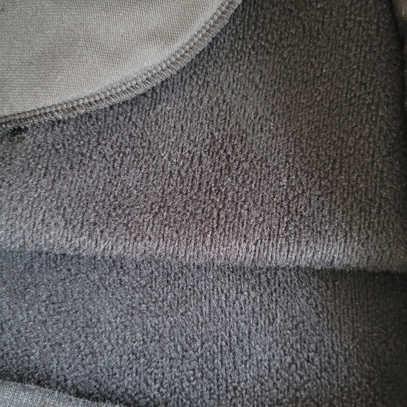 Athleta Cozy Karma Side Zip Funnel Neck Top Black Small Sweater‎ Fleece Pockets - Picture 4 of 10